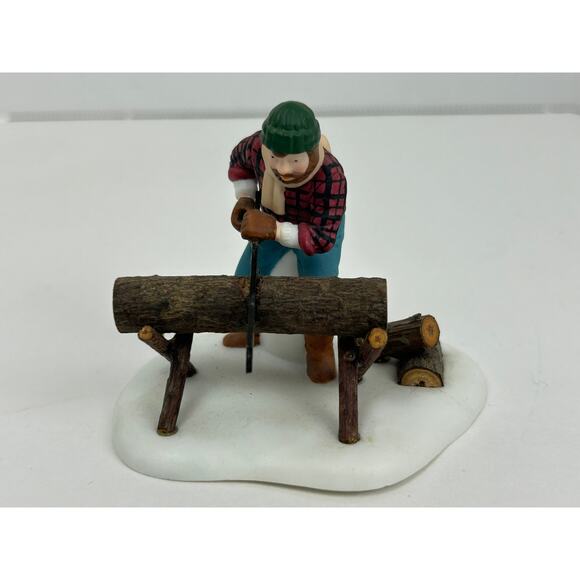 Department 56 Heritage Village Lumberjacks Set of 2 Figures w/ Box 56590 - Picture 4 of 16